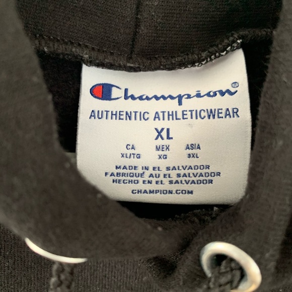 Black champion hoodie - Picture 3 of 4